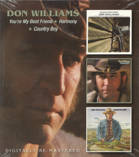 This CD is brand new.Format: CDMusic Style: CountryThis item's title is: You're My Best Friend / Harmony / Country Boy (Remastered)Artist: Don WilliamsBarcode: 5017261211088Release Date: 10/7/2013