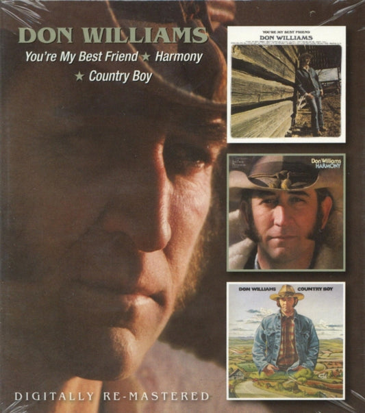 This CD is brand new.Format: CDMusic Style: CountryThis item's title is: You're My Best Friend / Harmony / Country Boy (Remastered)Artist: Don WilliamsBarcode: 5017261211088Release Date: 10/7/2013